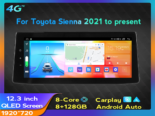 Toyota Sienna 2021 to present 12.3inch