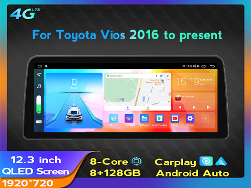 Toyota Vios 2016 to present 12.3inch
