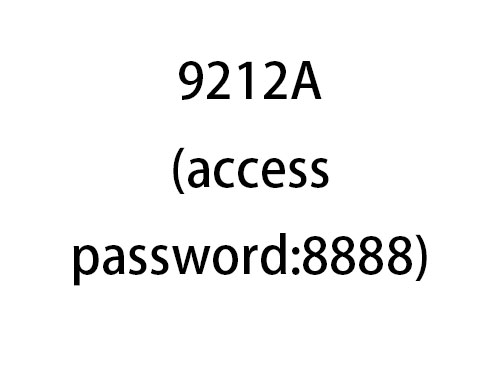 9212A(access password:8888)
