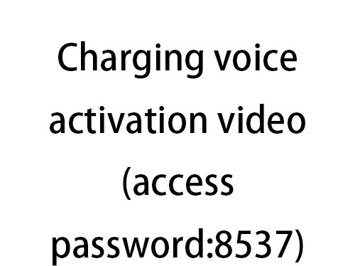 Charging voice activation video(access password:8537)