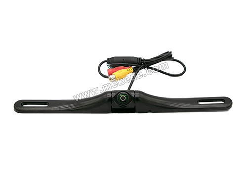 Long strip license plate frame camera