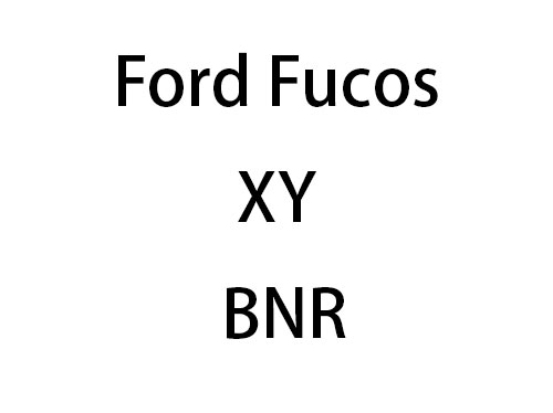 Ford fucos XY BNR
