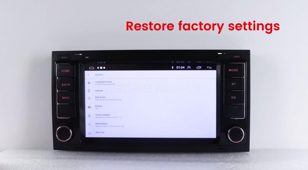4.Restore factory settings-For XY Series