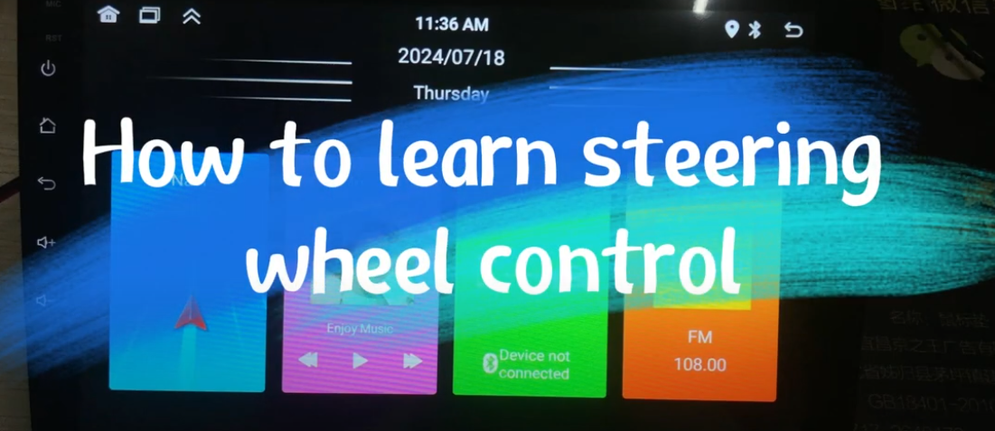 How to perform steering wheel learning