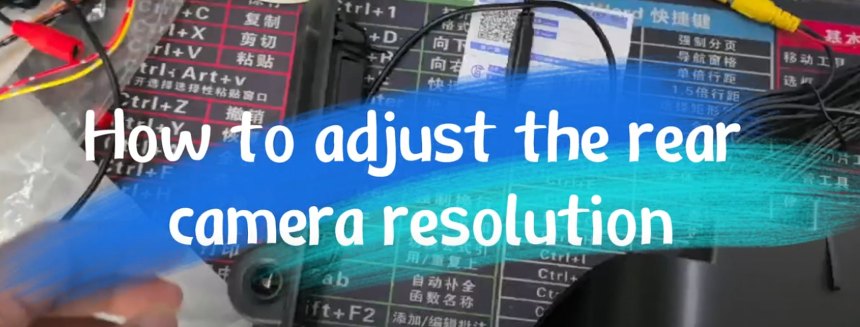 How to adjust the rear camera resolution