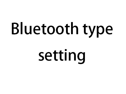 TS10-TS18 Bluetooth type setting
