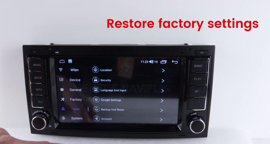 2.Restore factory settings-For M200S-M700S Small screen mach